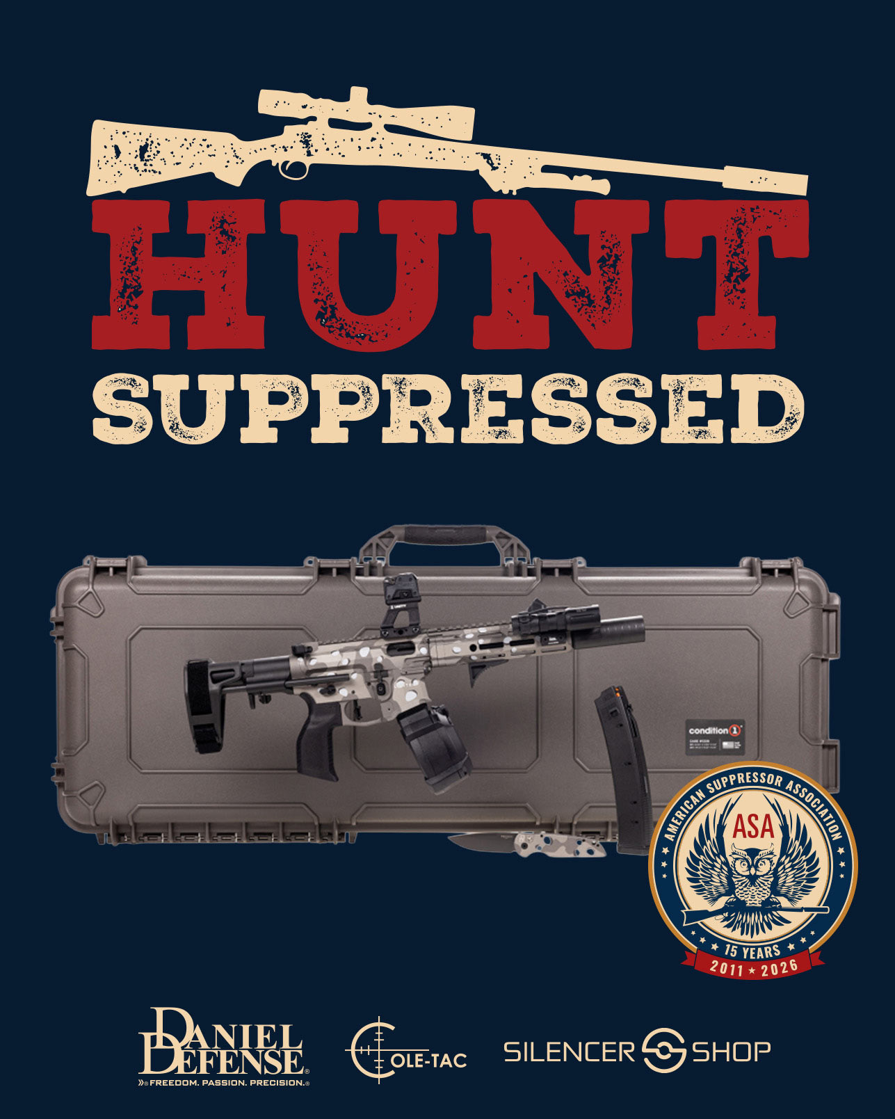 ENTER TO WIN: Hunt Suppressed ENTER TO WIN: Hunt Suppressed